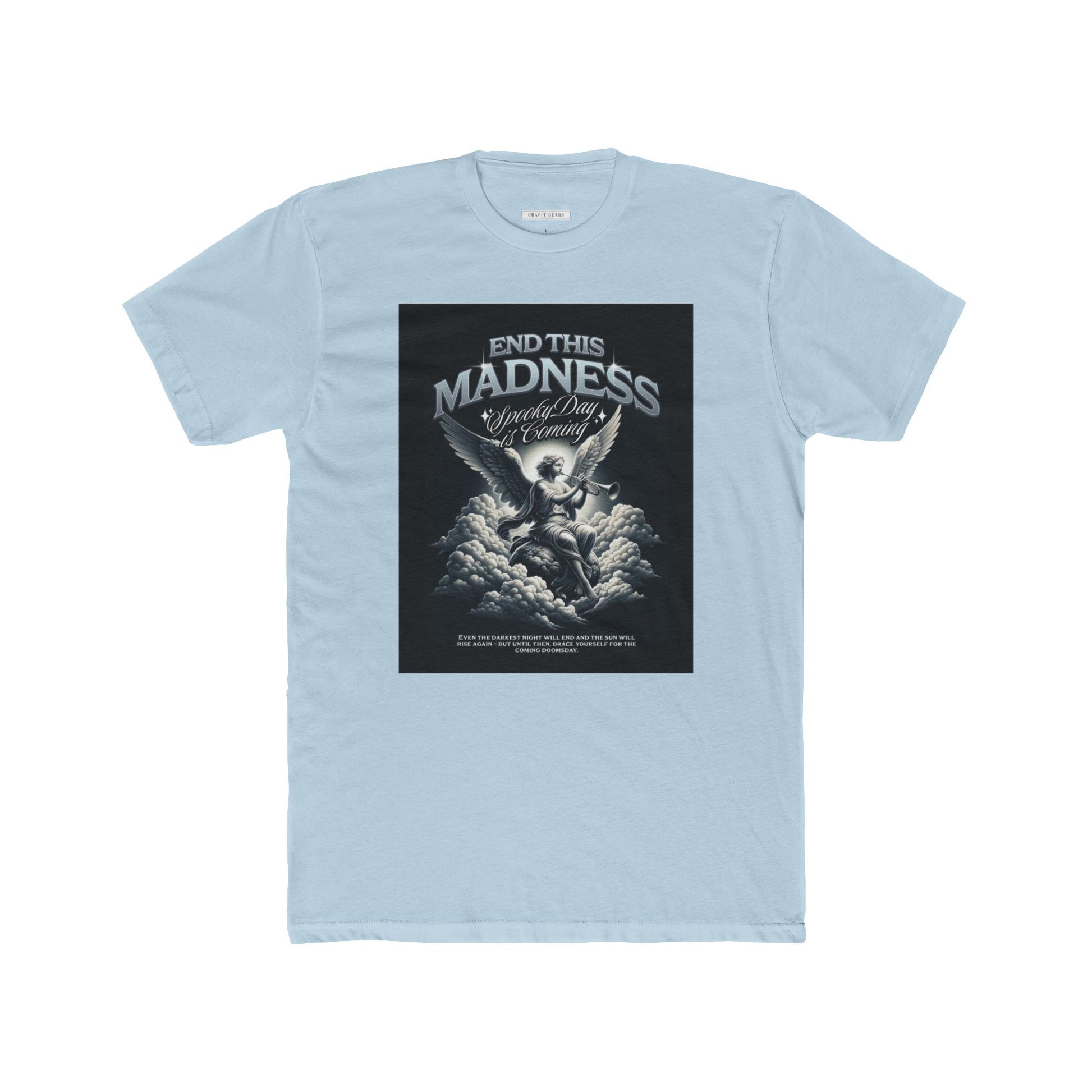End This Madness Male Cotton Crew Tee - Graphic T-Shirt for Casual Wear