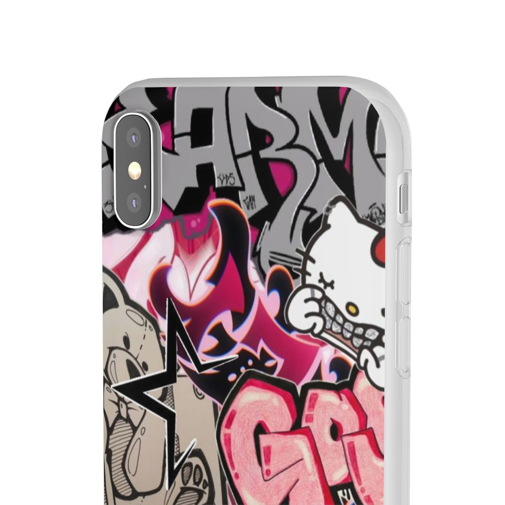 Urban Graffiti Flexi Cases - Colorful Street Art Phone Cover for Trendsetters