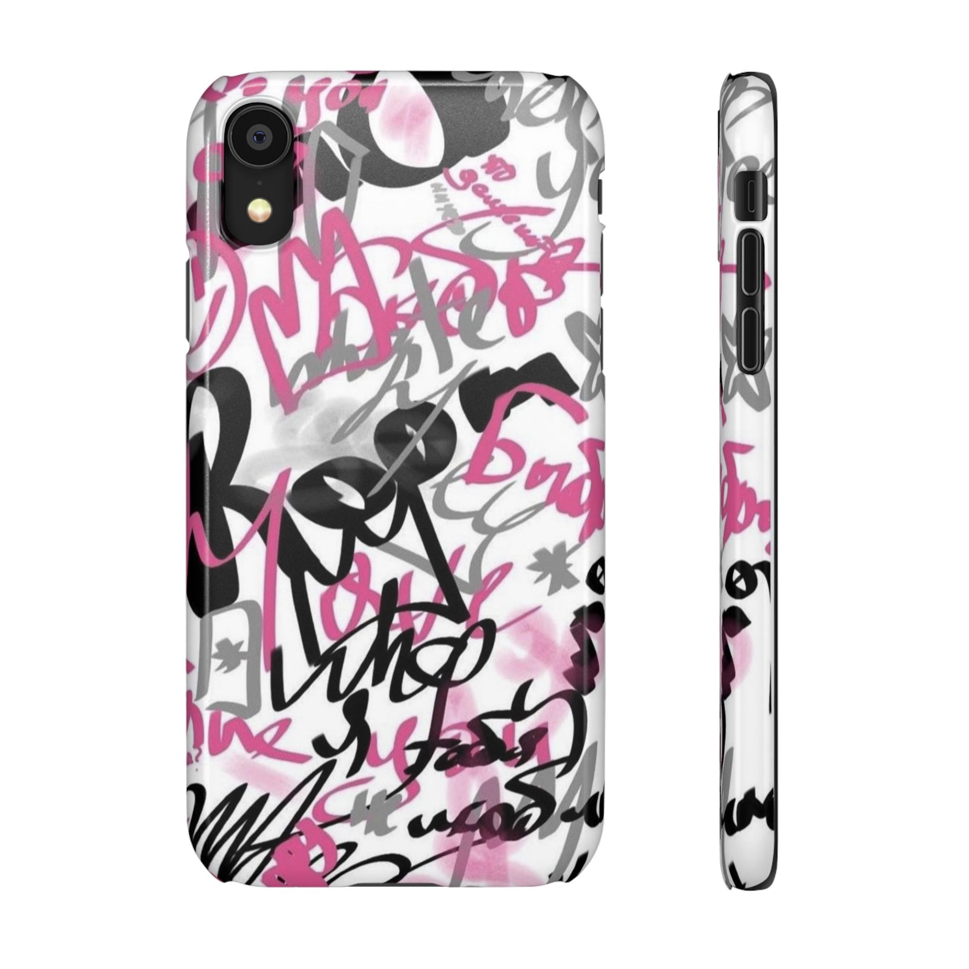 Trendy Graffiti Snap Cases for iPhone - Stylish Protection with Vibrant Art