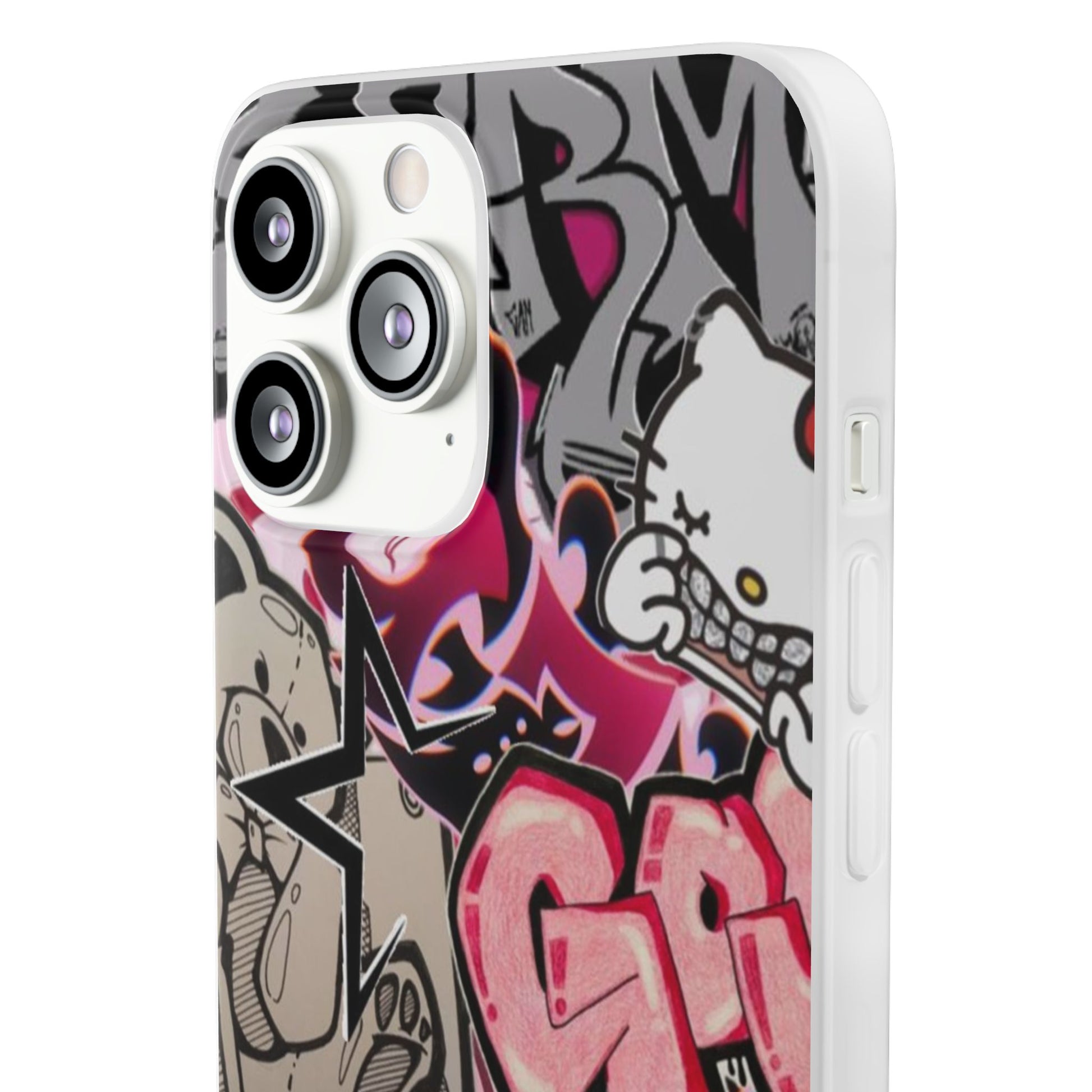 Urban Graffiti Flexi Cases - Colorful Street Art Phone Cover for Trendsetters