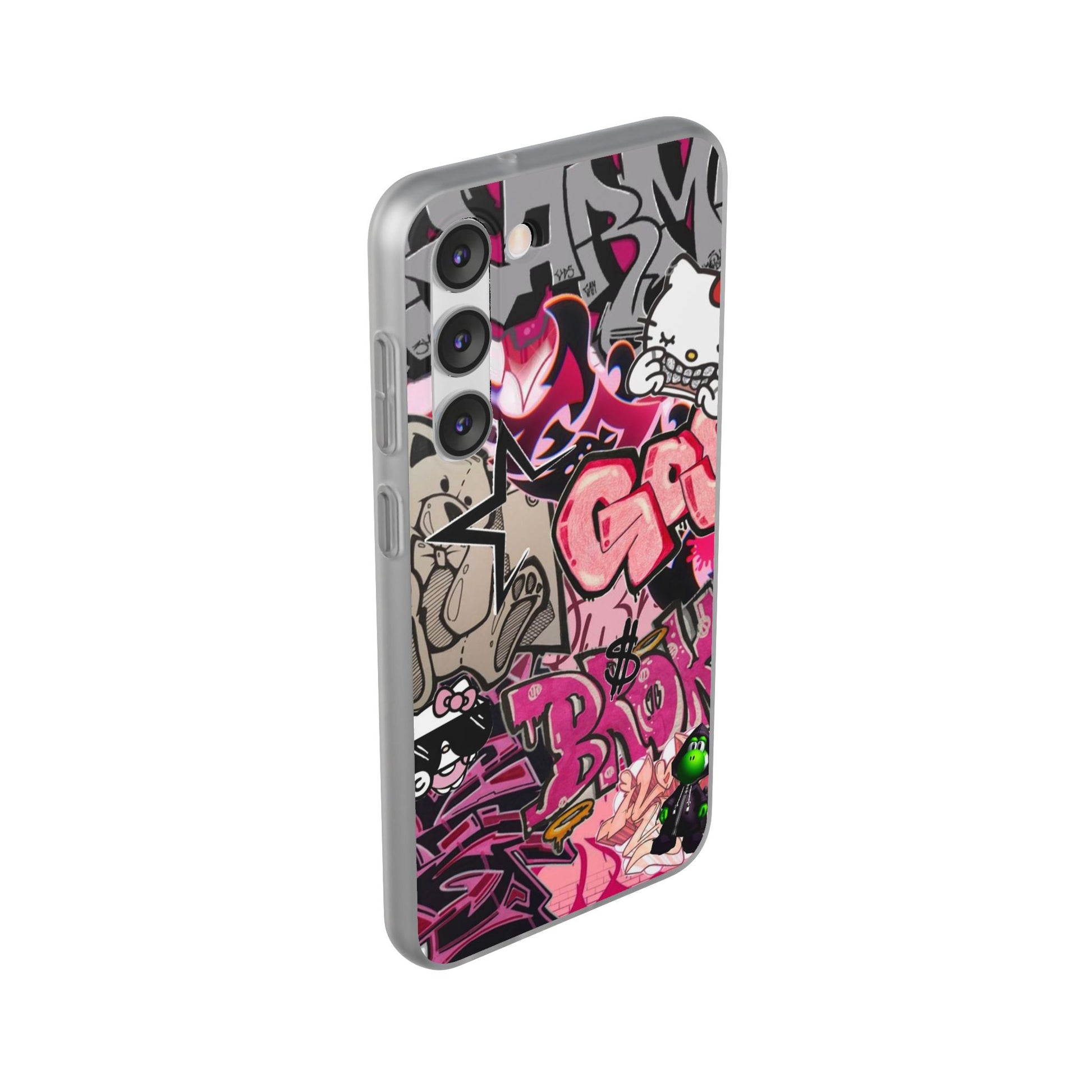 Urban Graffiti Flexi Cases - Colorful Street Art Phone Cover for Trendsetters
