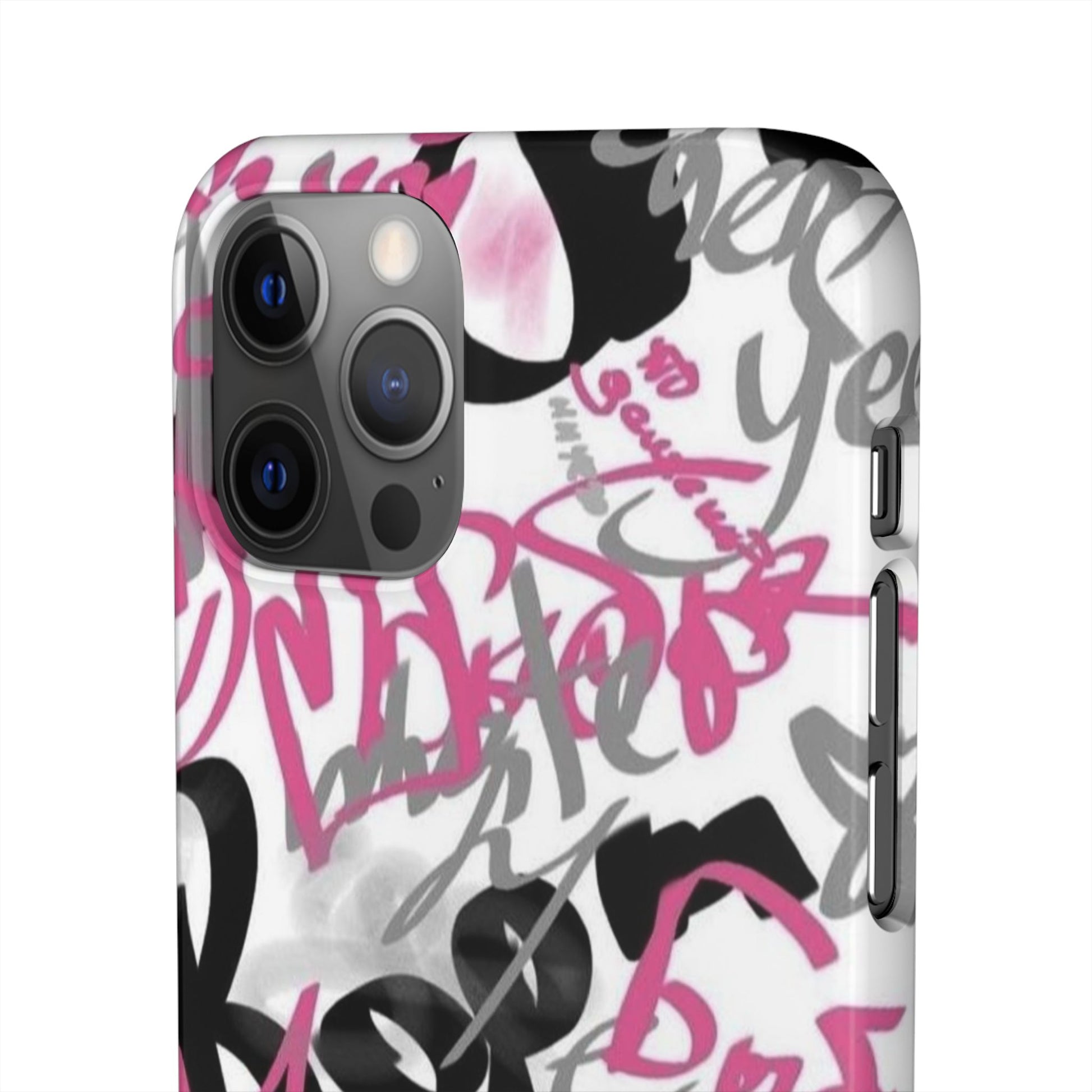 Trendy Graffiti Snap Cases for iPhone - Stylish Protection with Vibrant Art