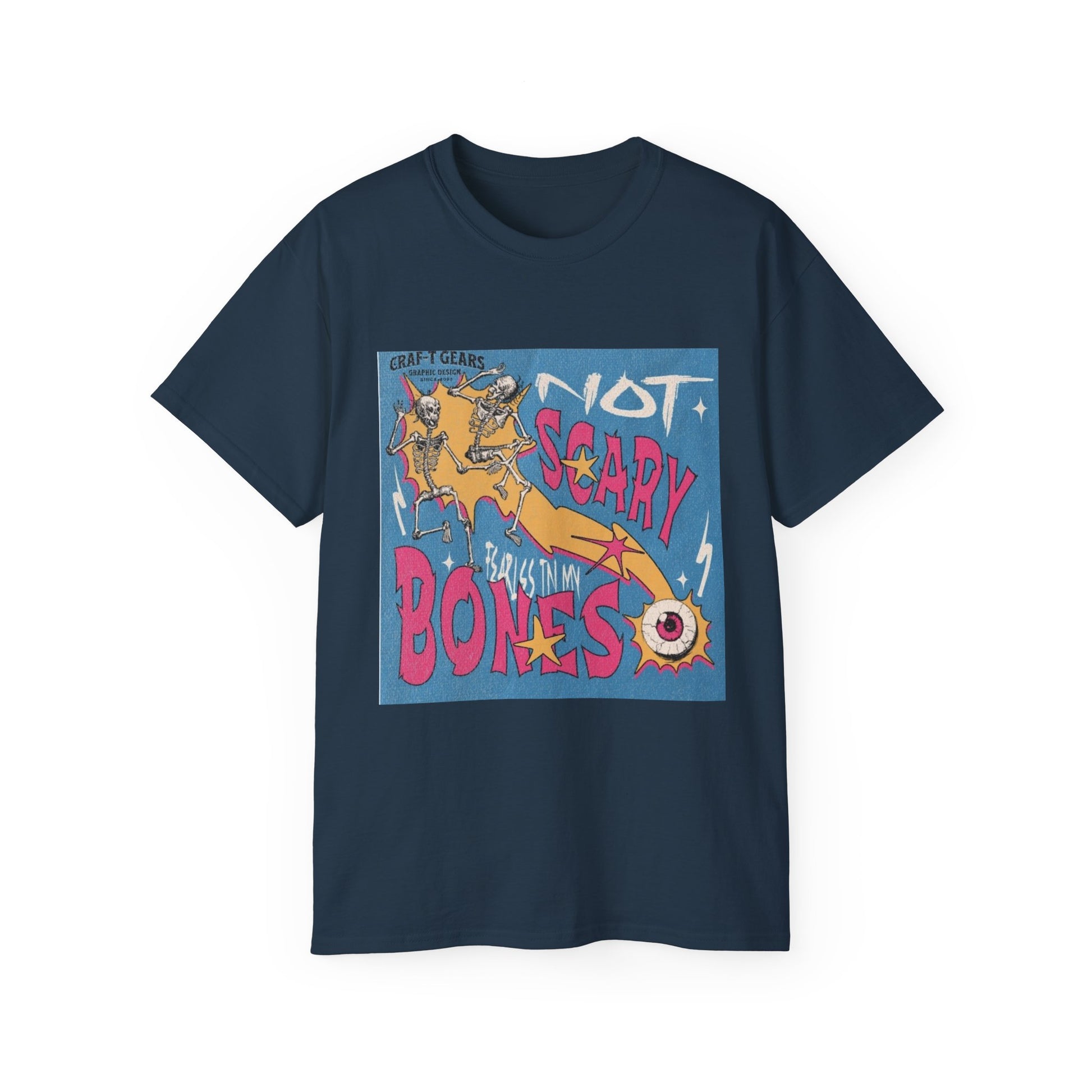 Not Scary Bones Unisex Ultra Cotton Tee - Fun Graphic T-Shirt for Halloween and Everyday Wear