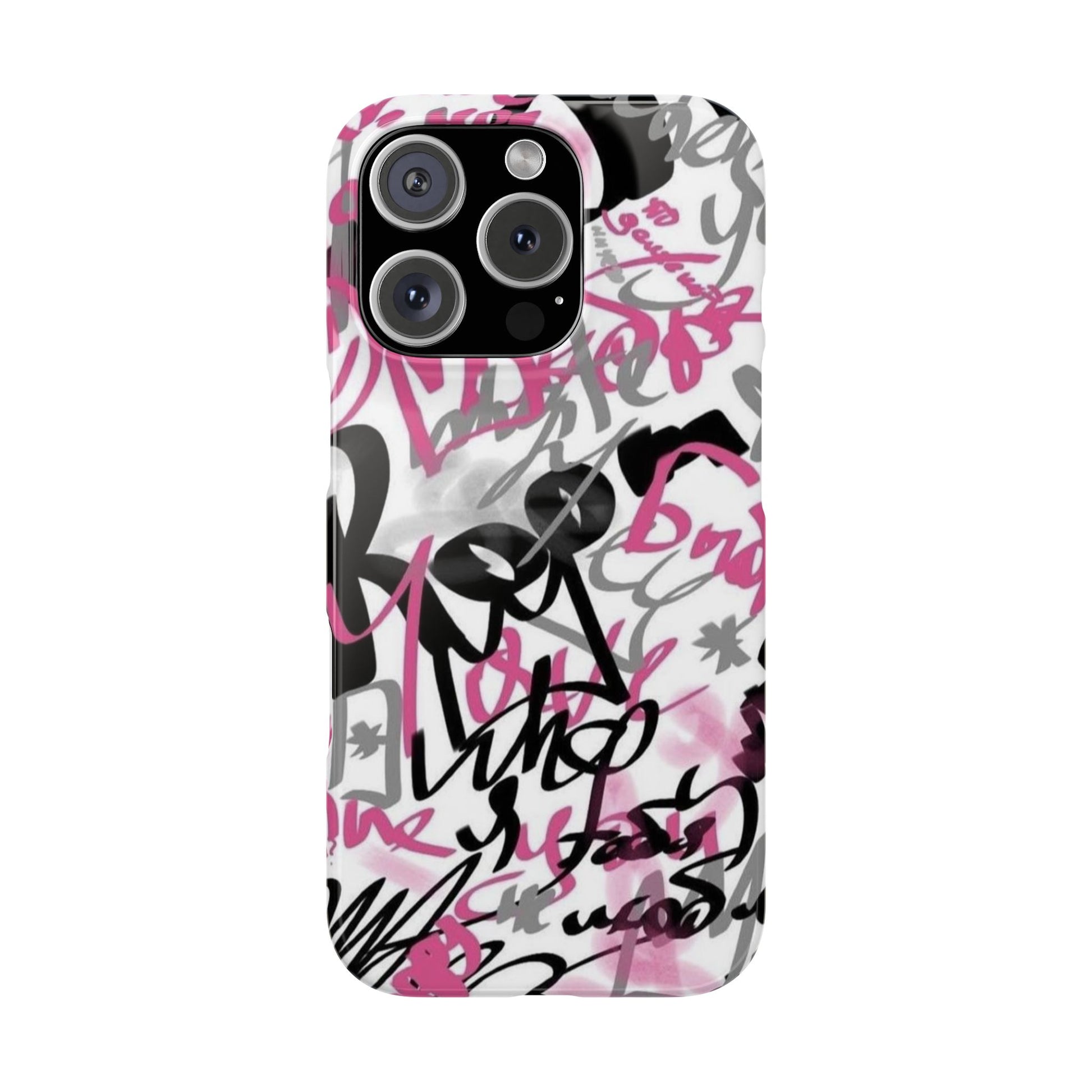 Trendy Graffiti Snap Cases for iPhone - Stylish Protection with Vibrant Art