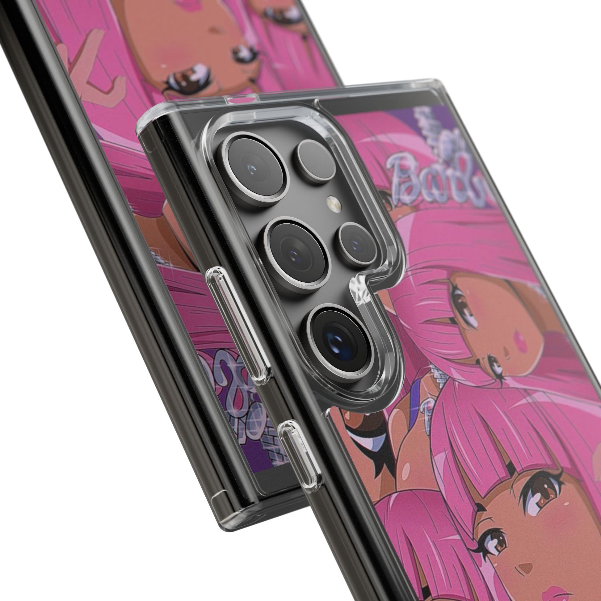 Barbie-Inspired Clear Phone Case - Trendy Protective Cover for Fashion Lovers