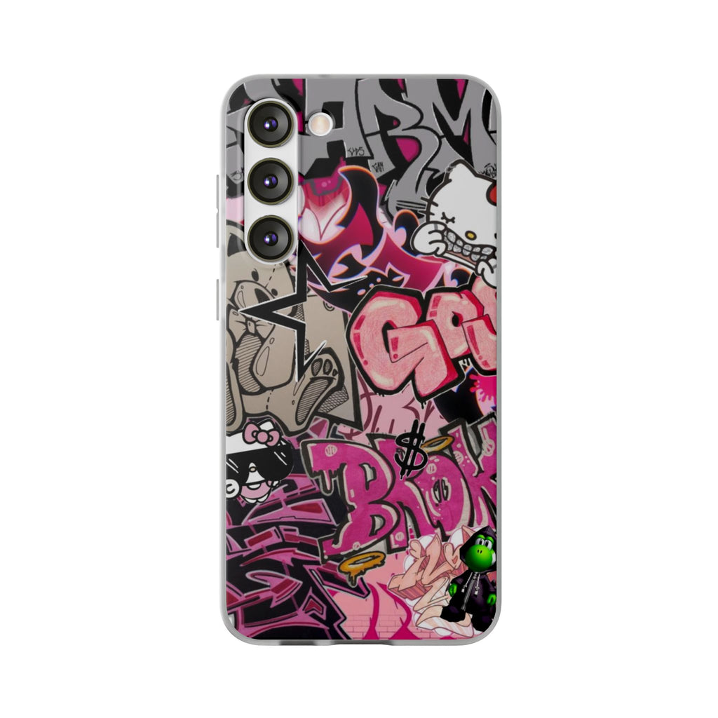 Urban Graffiti Flexi Cases - Colorful Street Art Phone Cover for Trendsetters