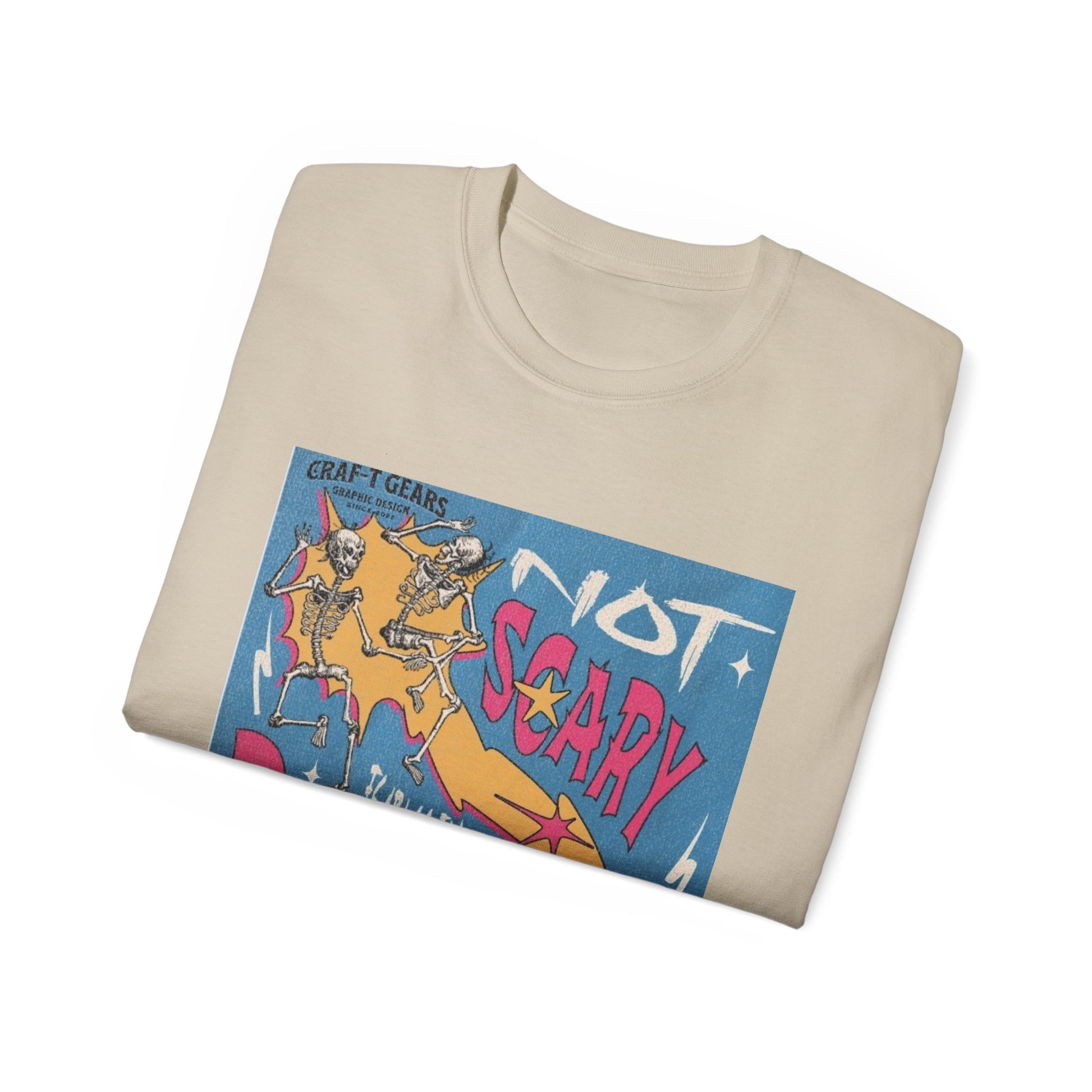Not Scary Bones Unisex Ultra Cotton Tee - Fun Graphic T-Shirt for Halloween and Everyday Wear