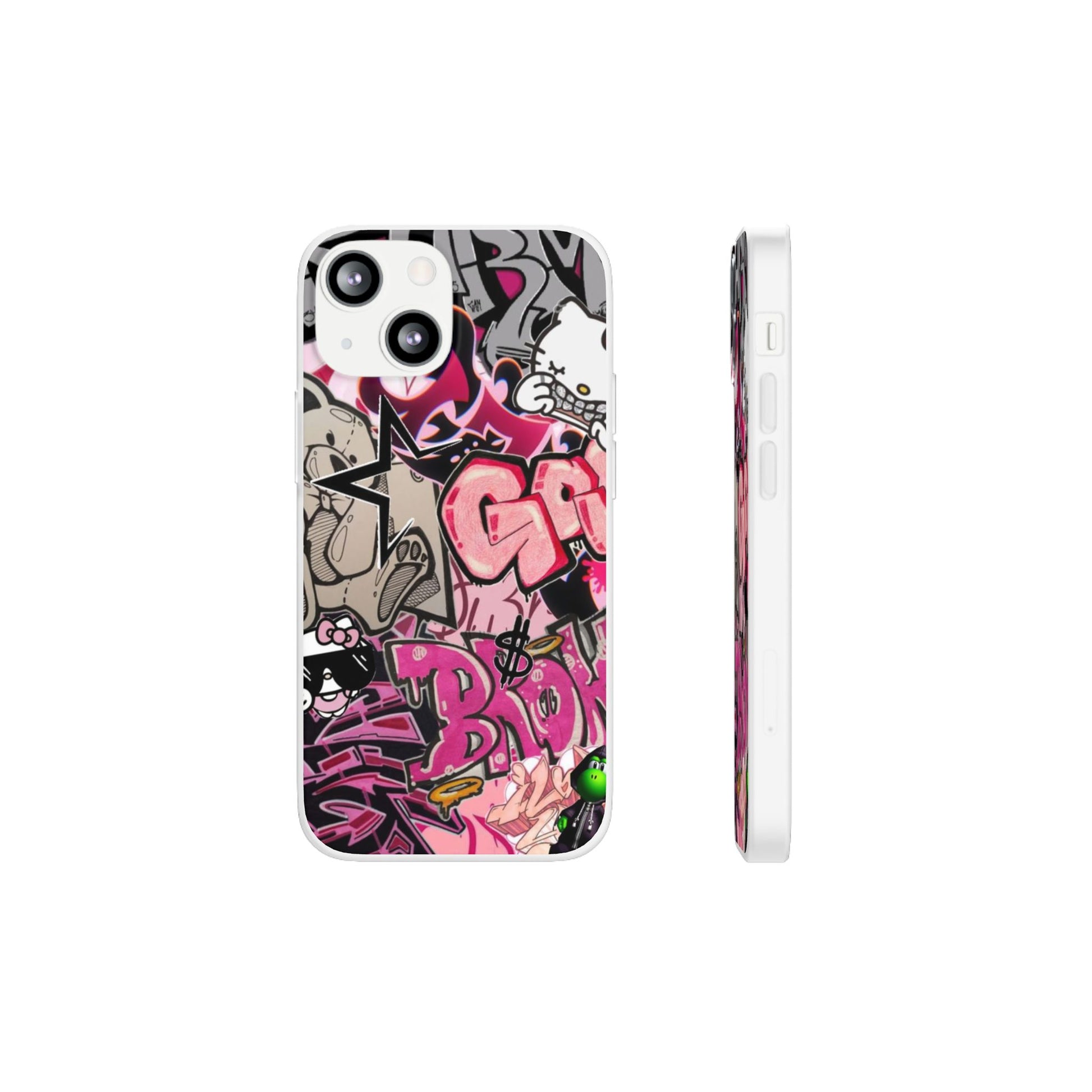 Urban Graffiti Flexi Cases - Colorful Street Art Phone Cover for Trendsetters