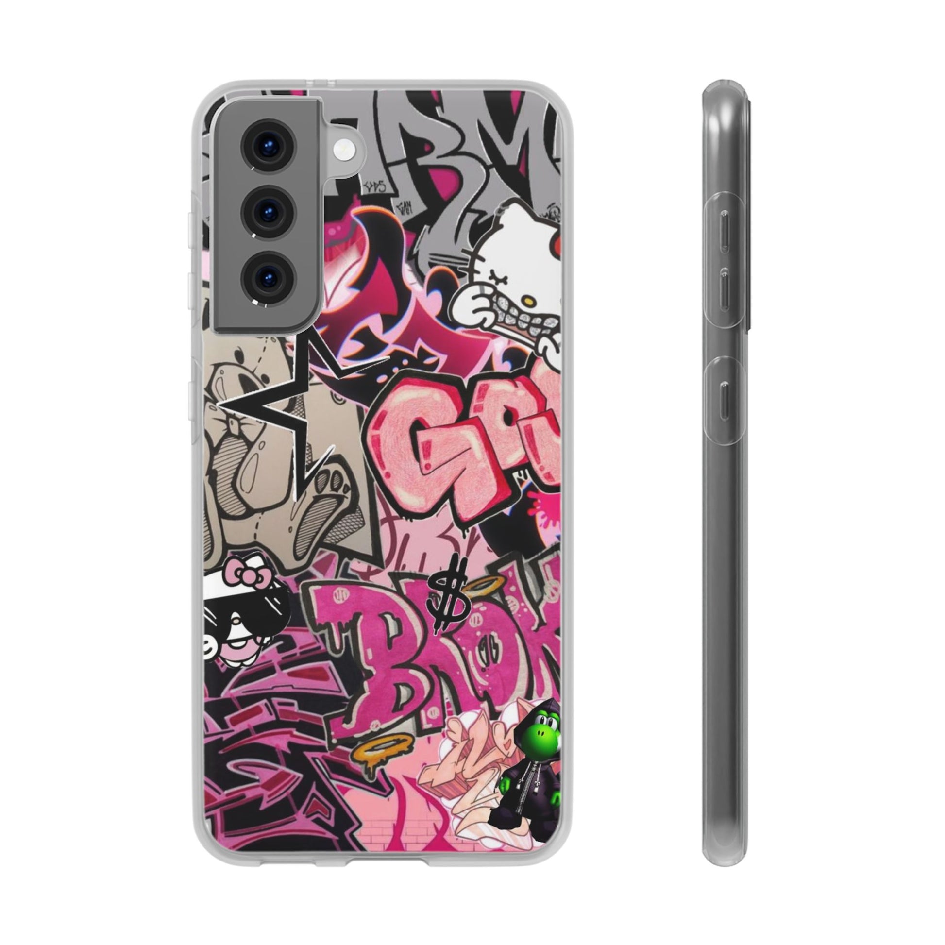Urban Graffiti Flexi Cases - Colorful Street Art Phone Cover for Trendsetters