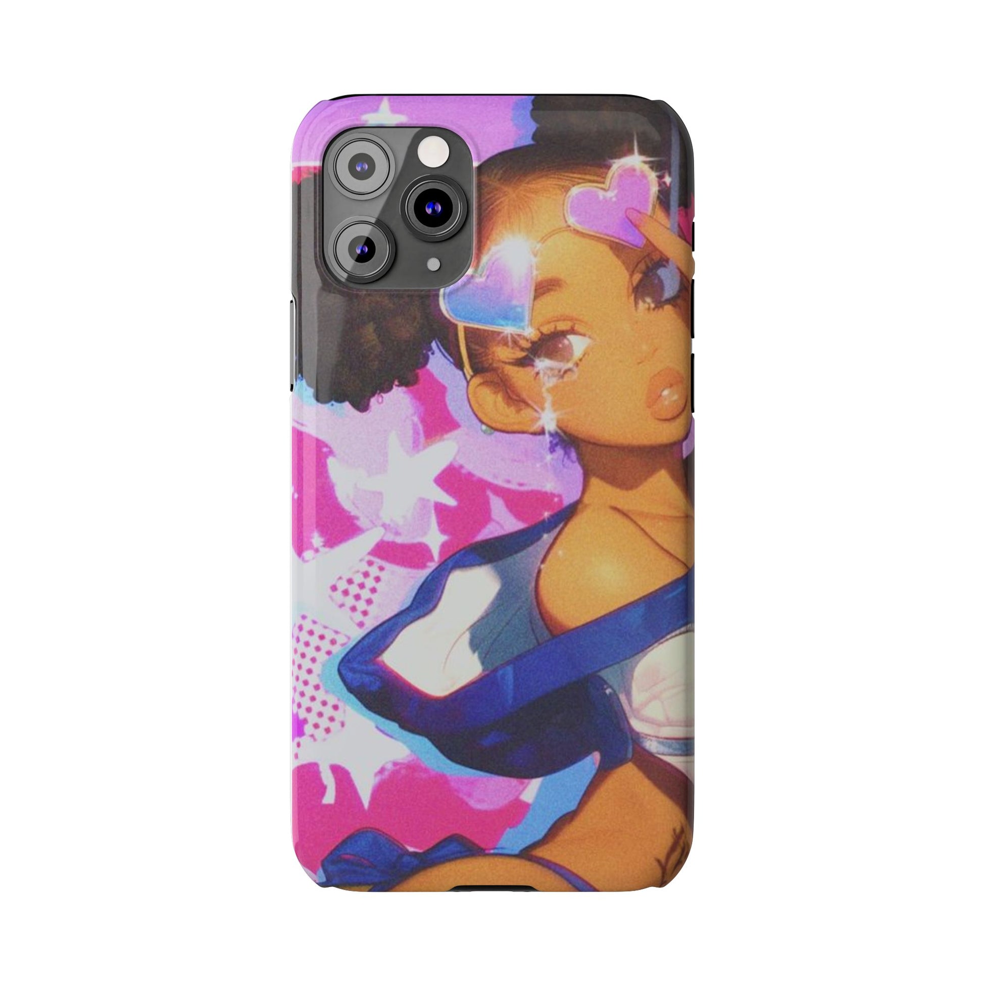 Colorful Anime Slim Phone Cases | Cute Phone Cover, Kawaii Aesthetic, Cartoon Girl, Gifts for Her, Trendy Accessory