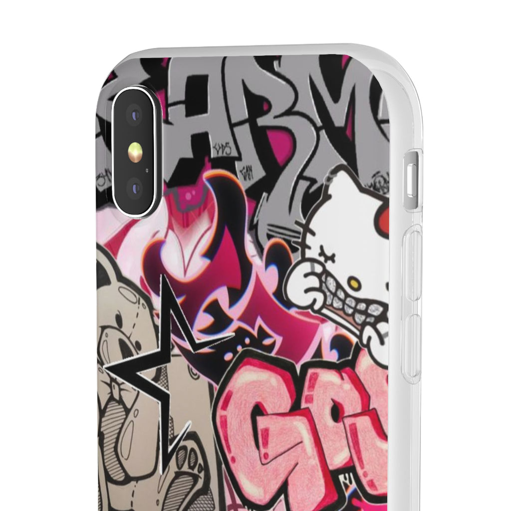 Urban Graffiti Flexi Cases - Colorful Street Art Phone Cover for Trendsetters