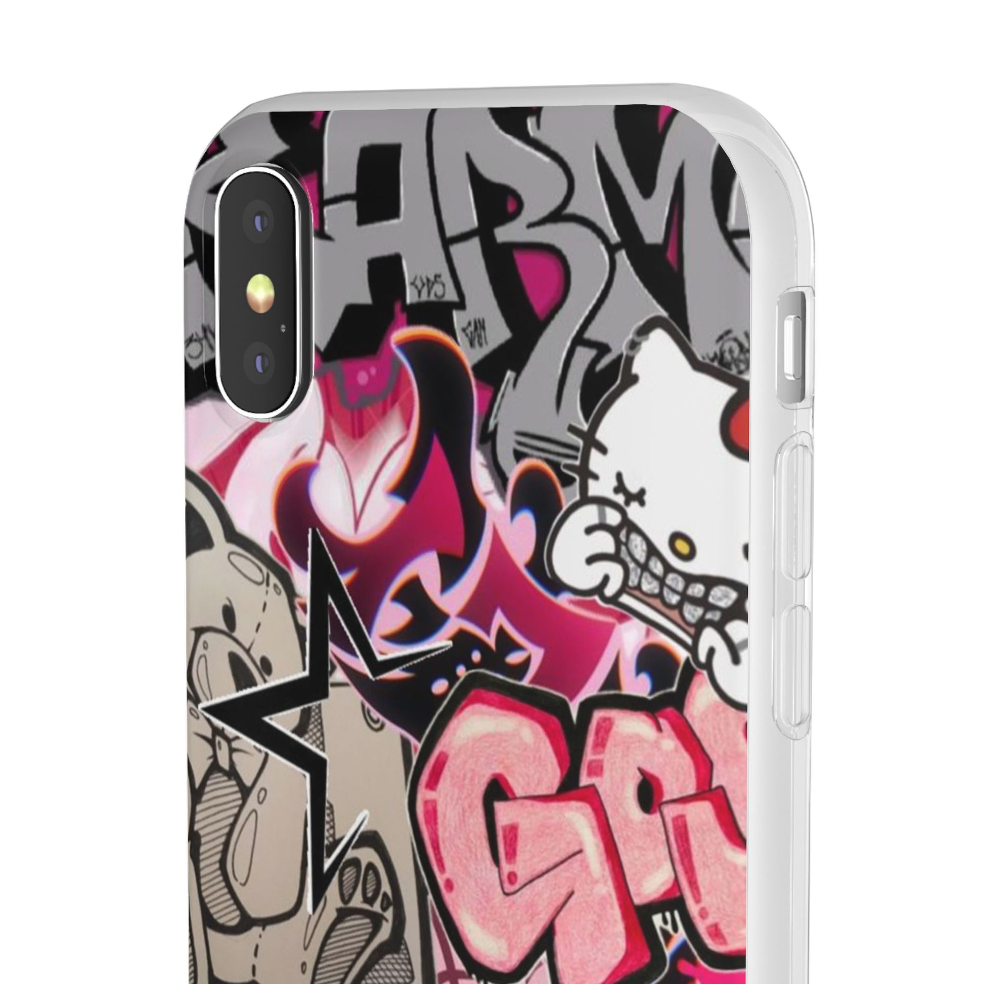 Urban Graffiti Flexi Cases - Colorful Street Art Phone Cover for Trendsetters