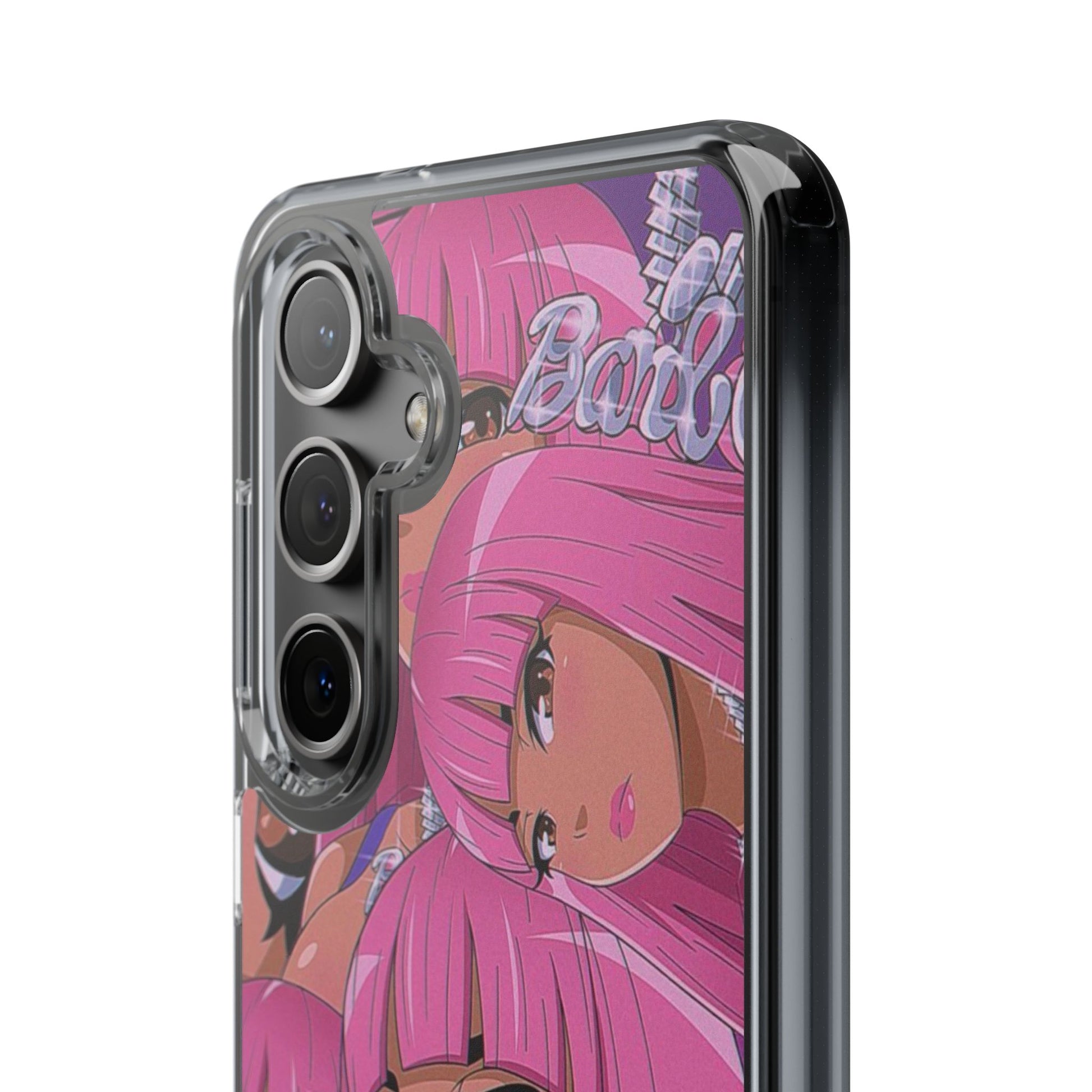 Barbie-Inspired Clear Phone Case - Trendy Protective Cover for Fashion Lovers