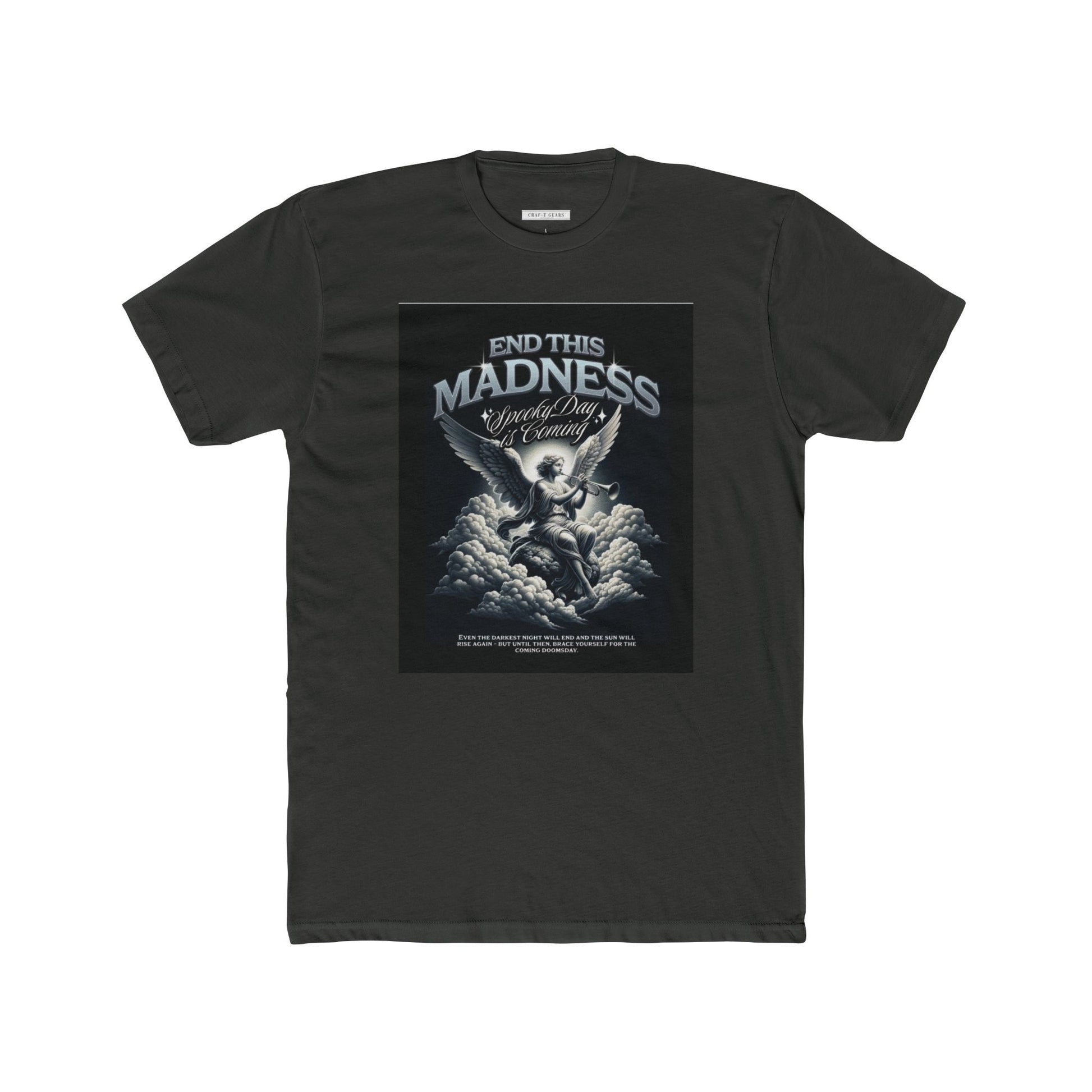 End This Madness Male Cotton Crew Tee - Graphic T-Shirt for Casual Wear