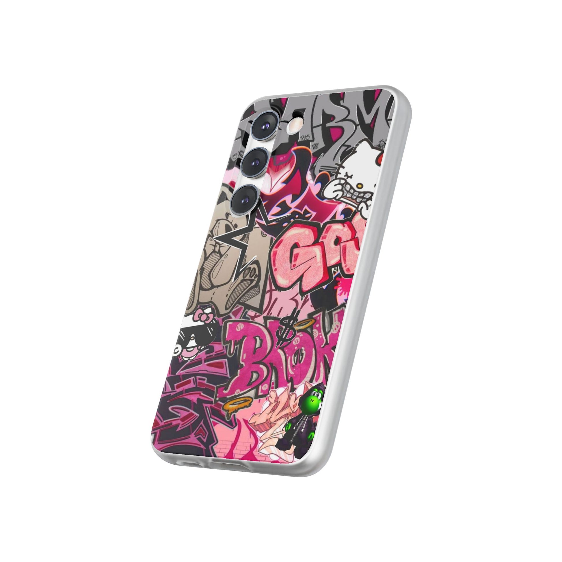 Urban Graffiti Flexi Cases - Colorful Street Art Phone Cover for Trendsetters