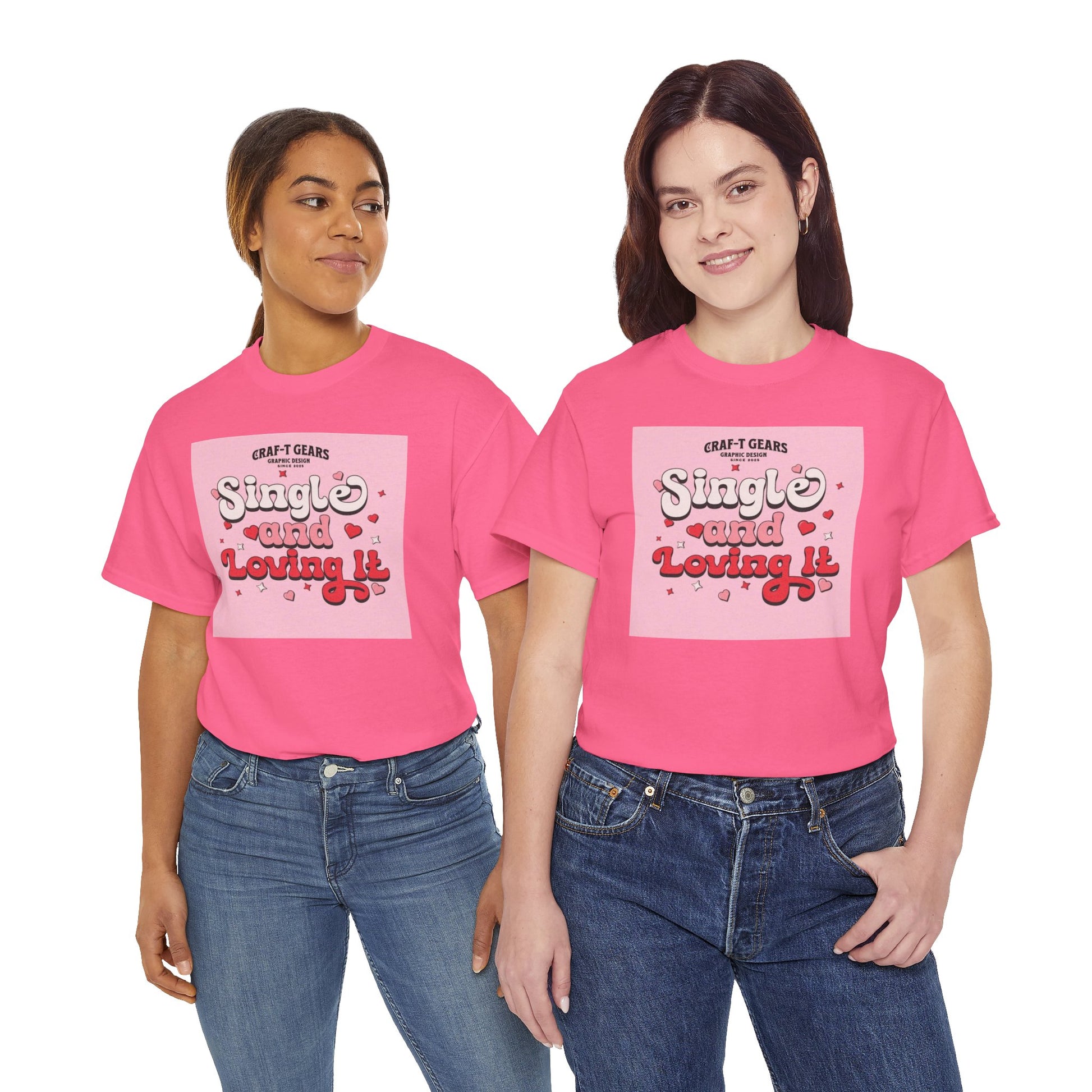 Single and Loving It Women's Heavy Cotton Tee
