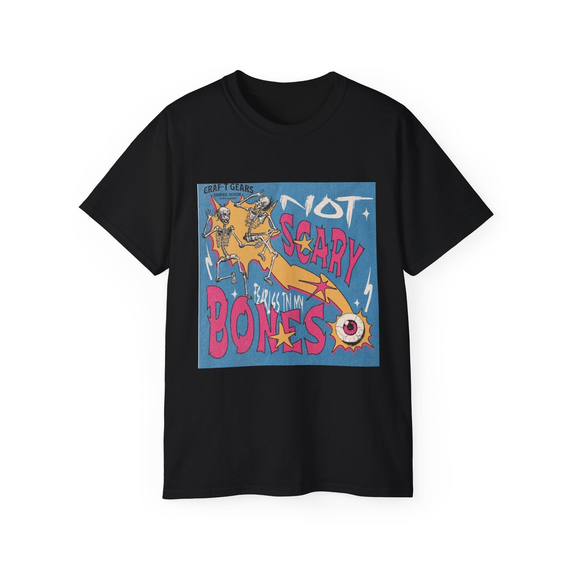 Not Scary Bones Unisex Ultra Cotton Tee - Fun Graphic T-Shirt for Halloween and Everyday Wear
