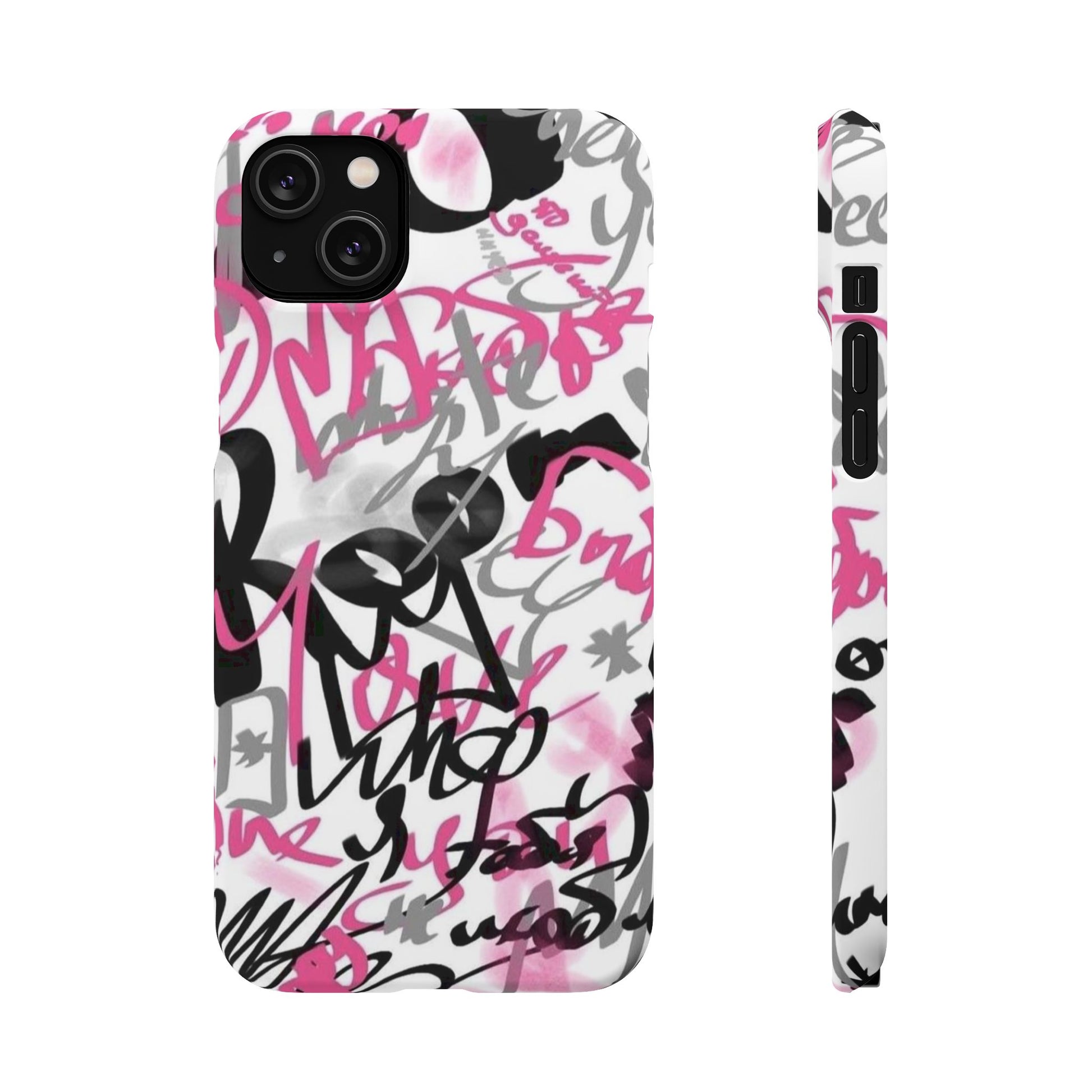 Trendy Graffiti Snap Cases for iPhone - Stylish Protection with Vibrant Art