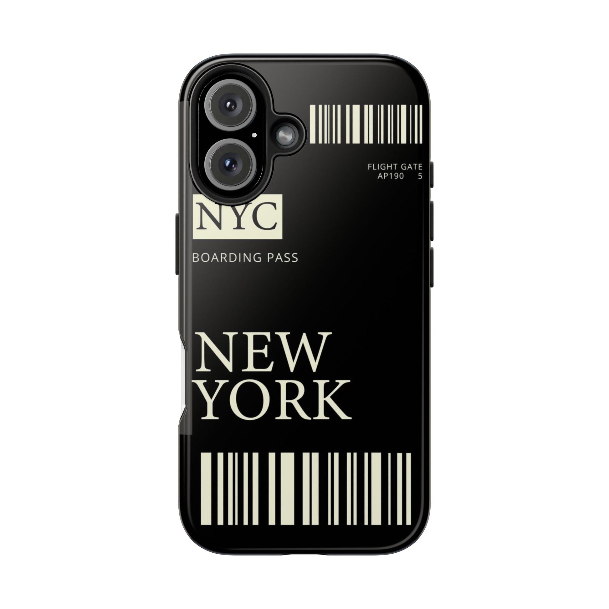 NYC Boarding Pass Phone Case – Tough Protective Cover for Travelers