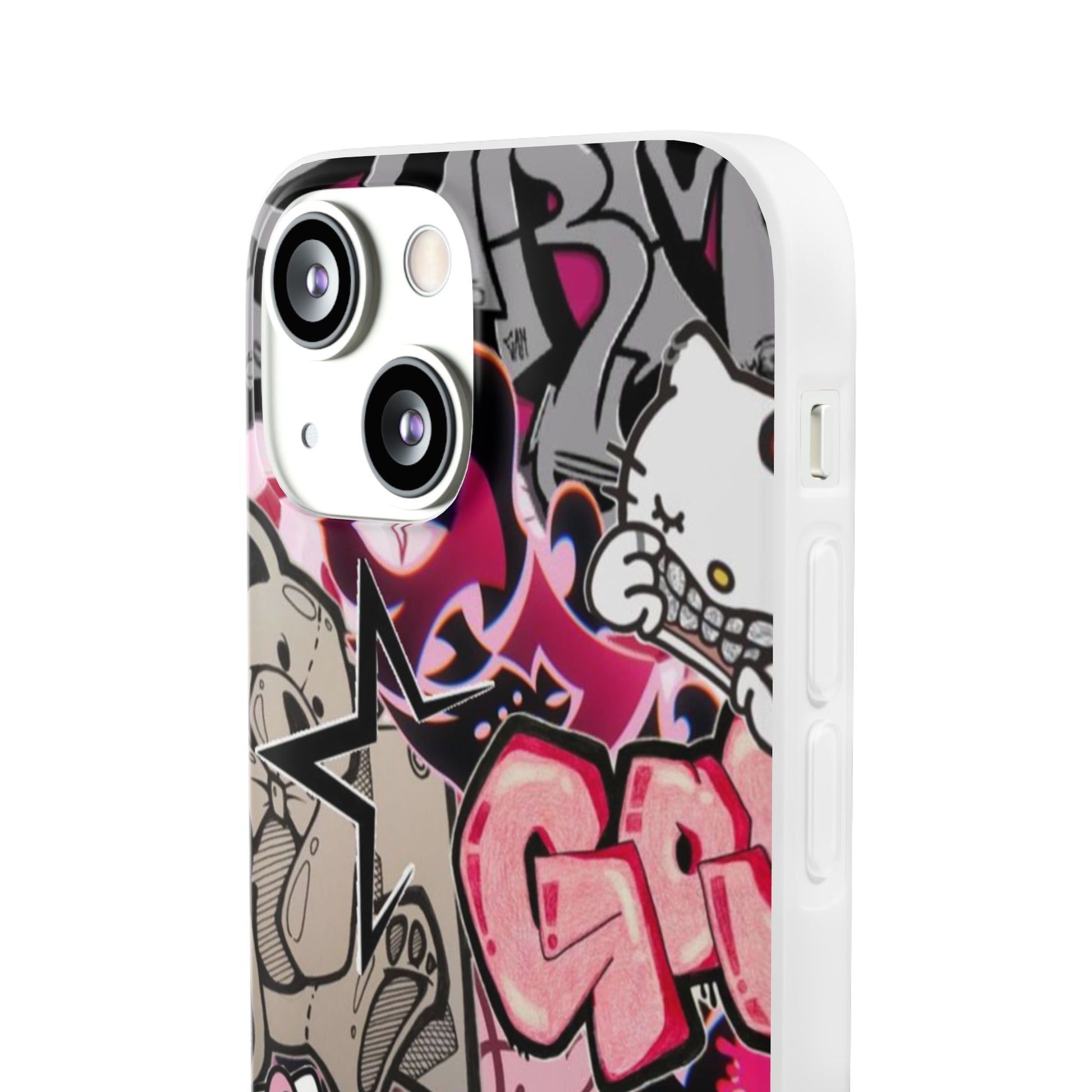 Urban Graffiti Flexi Cases - Colorful Street Art Phone Cover for Trendsetters