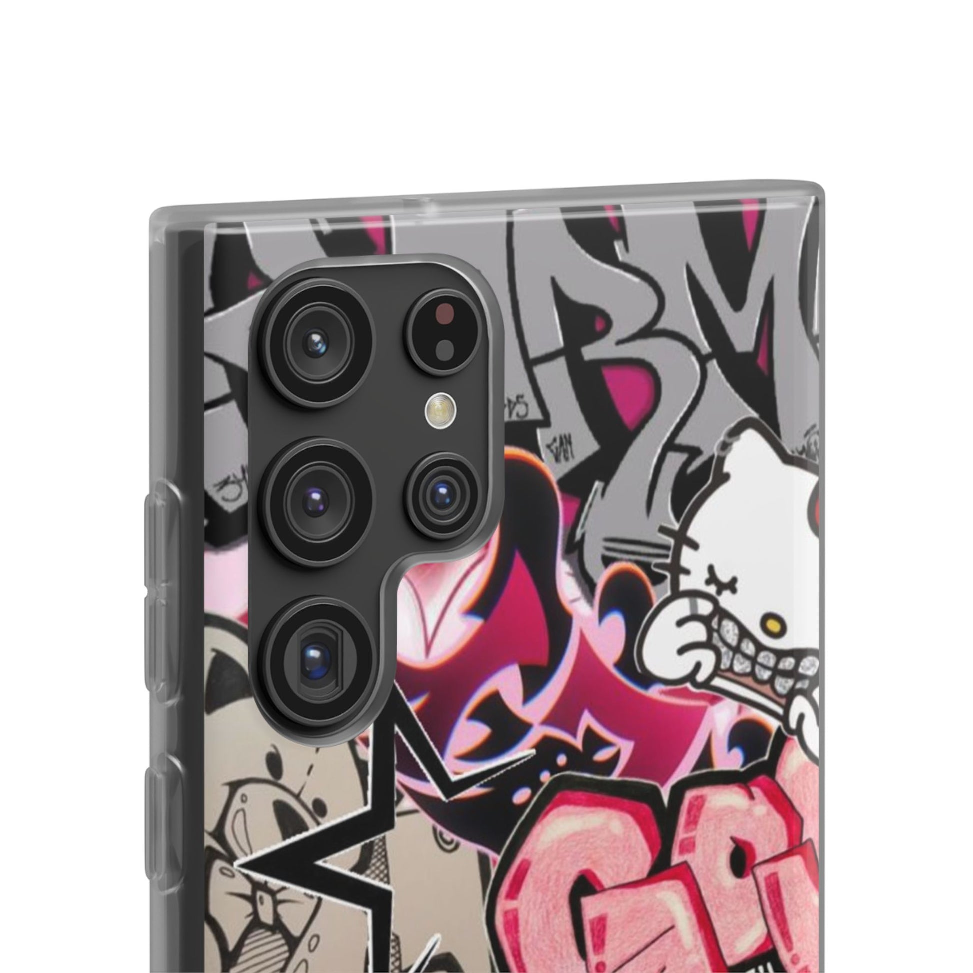Urban Graffiti Flexi Cases - Colorful Street Art Phone Cover for Trendsetters