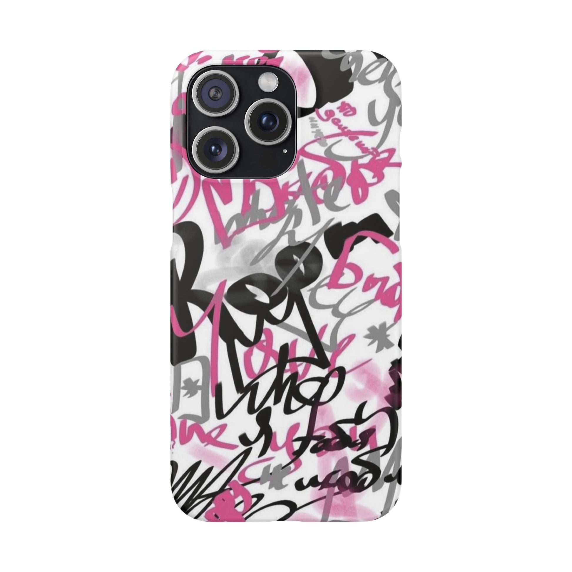 Trendy Graffiti Snap Cases for iPhone - Stylish Protection with Vibrant Art