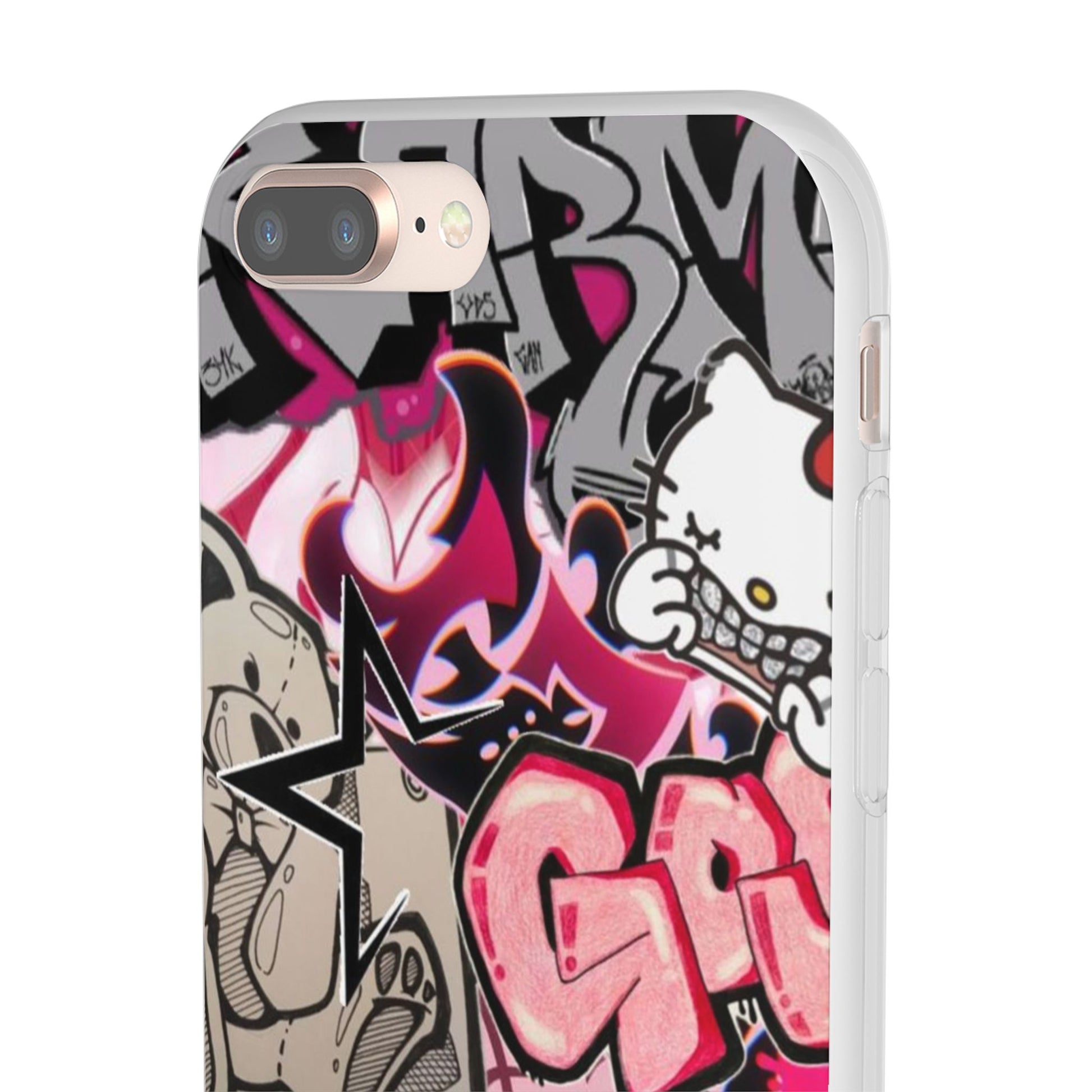 Urban Graffiti Flexi Cases - Colorful Street Art Phone Cover for Trendsetters