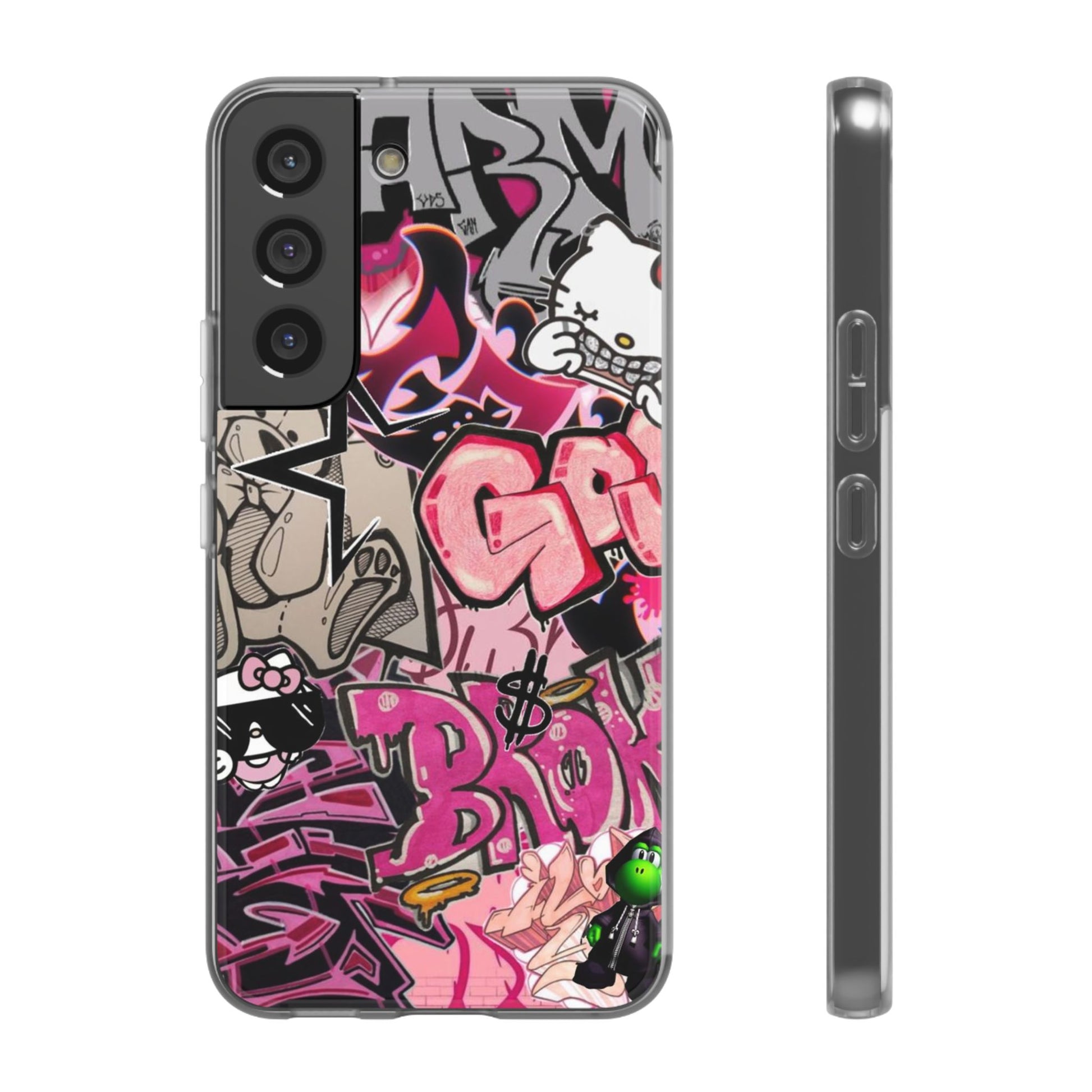 Urban Graffiti Flexi Cases - Colorful Street Art Phone Cover for Trendsetters