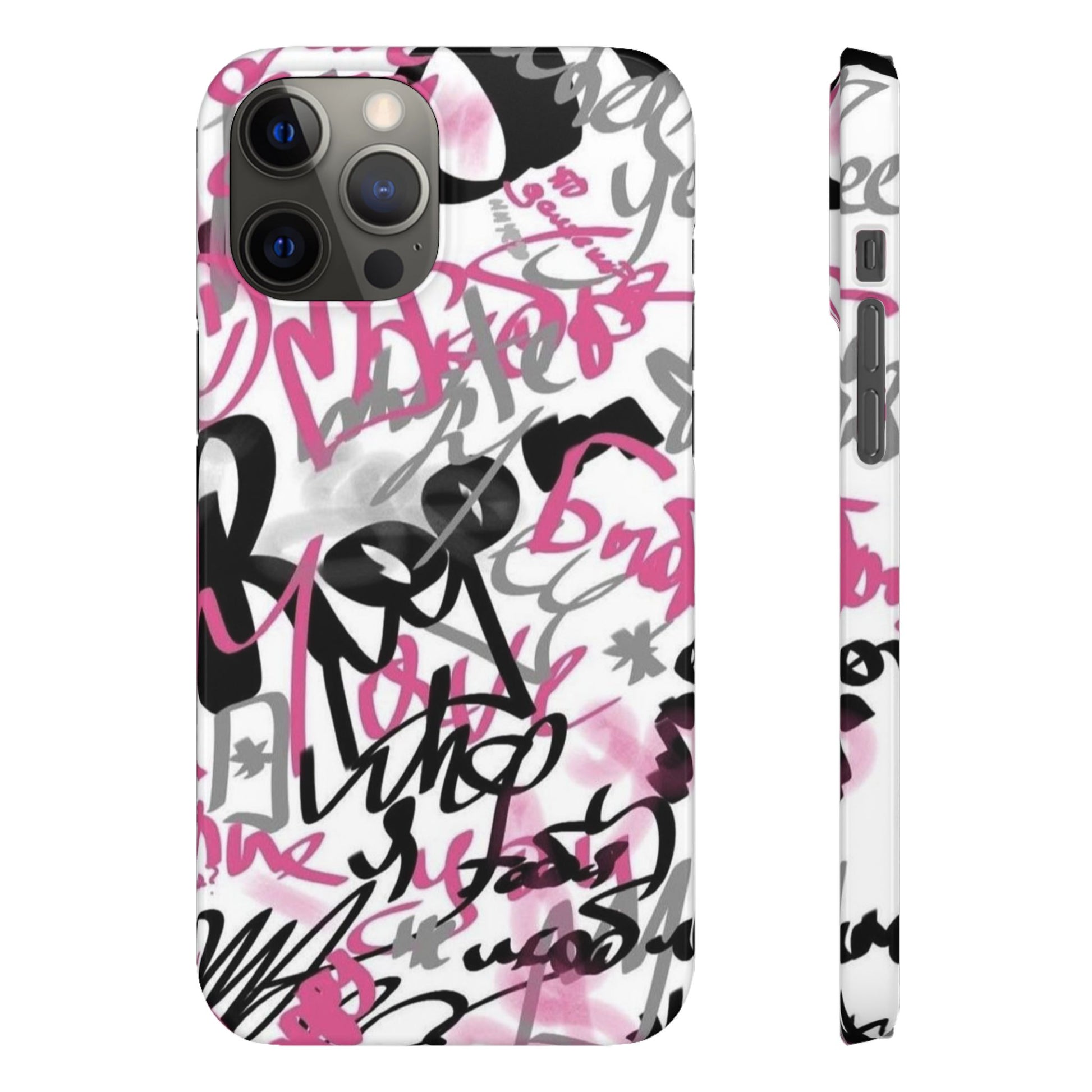 Trendy Graffiti Snap Cases for iPhone - Stylish Protection with Vibrant Art