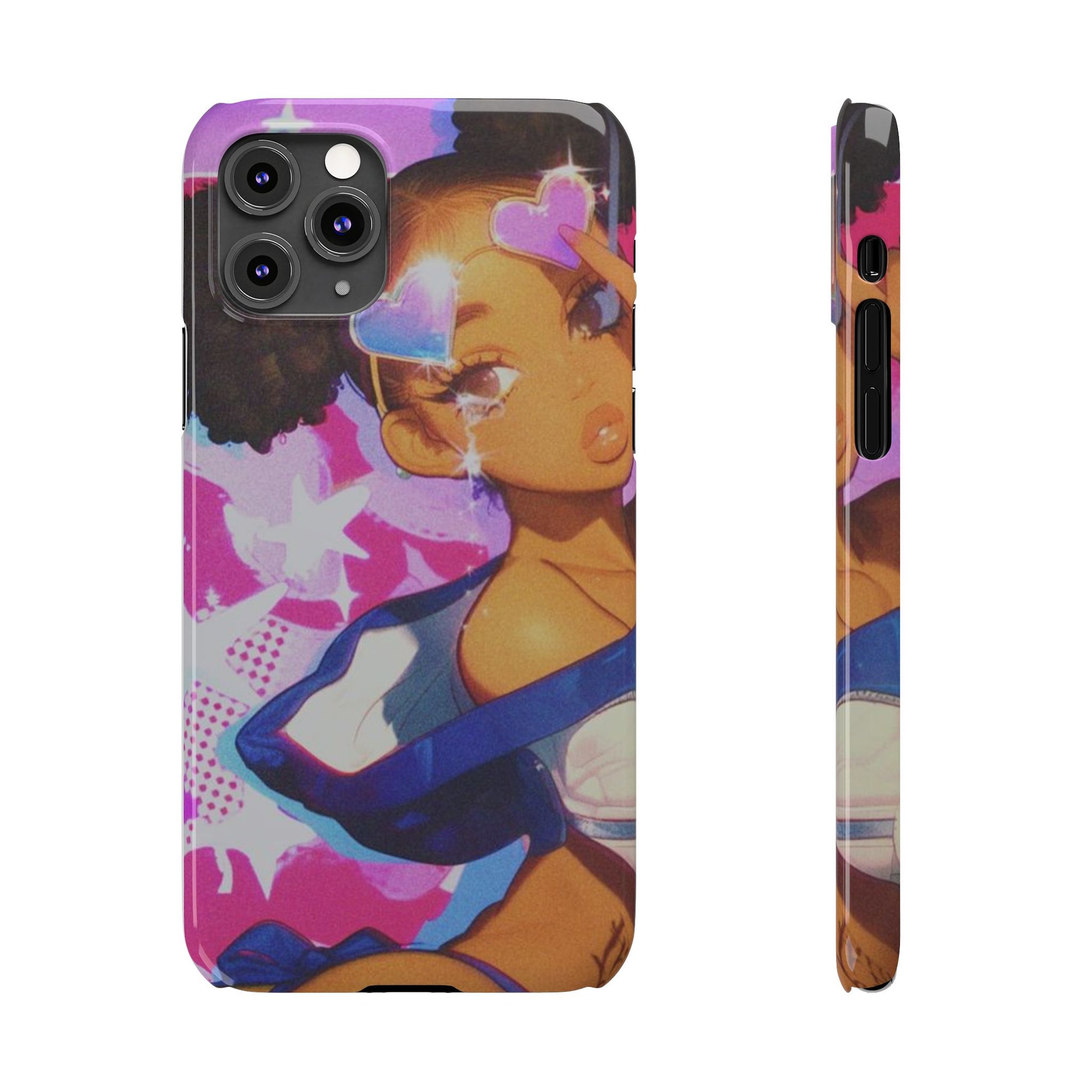 Colorful Anime Slim Phone Cases | Cute Phone Cover, Kawaii Aesthetic, Cartoon Girl, Gifts for Her, Trendy Accessory