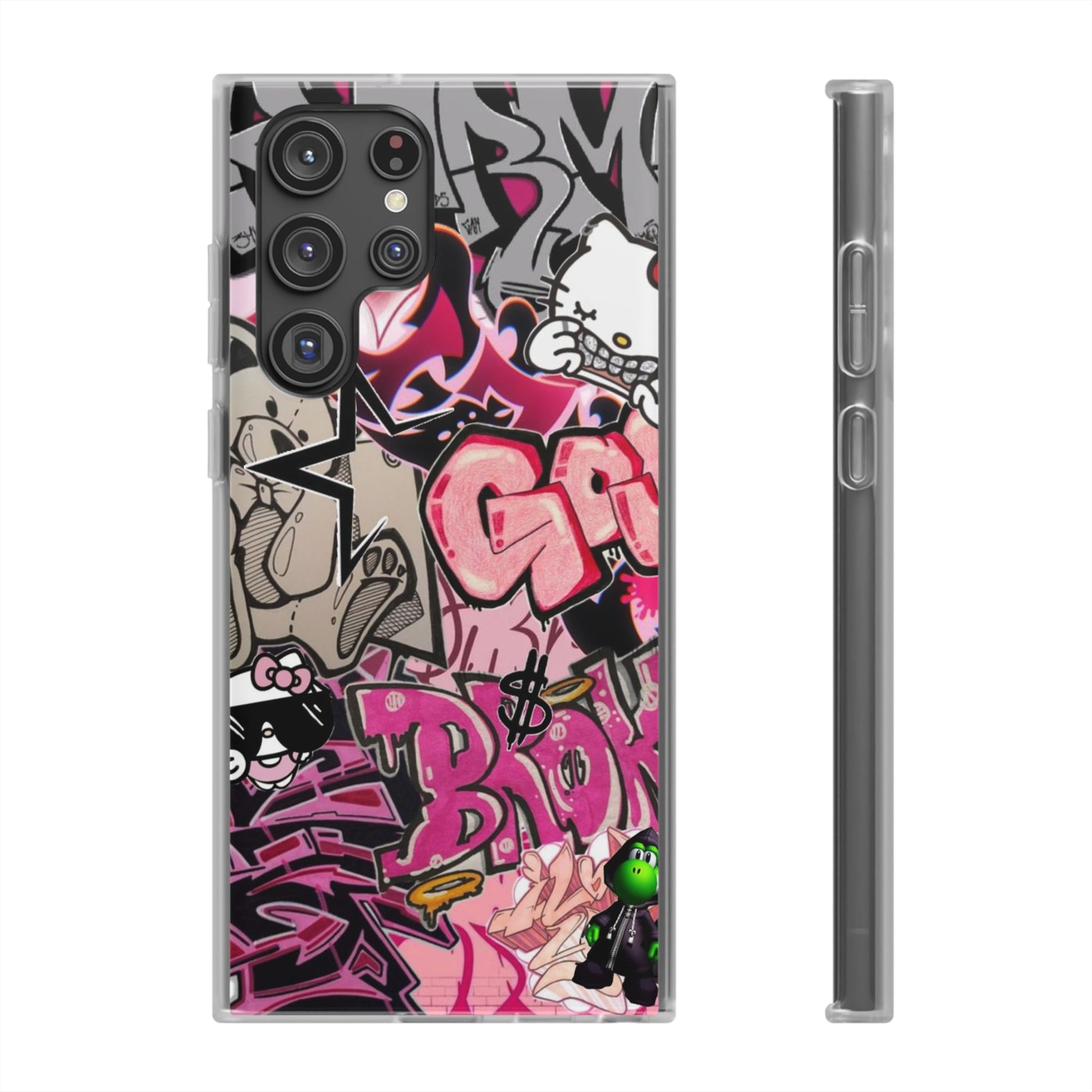 Urban Graffiti Flexi Cases - Colorful Street Art Phone Cover for Trendsetters