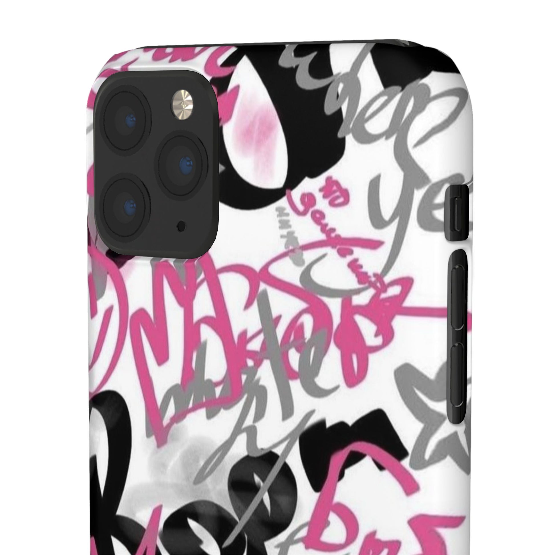 Trendy Graffiti Snap Cases for iPhone - Stylish Protection with Vibrant Art